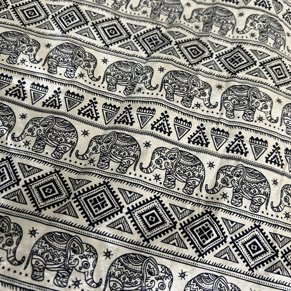 Golftini Women's 6 GOLF  skort navy & white elephants cotton blend BX21 - Picture 4 of 10